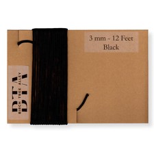 12 Ft Radio Dial Cord String 144" BRAIDED 3mm BLACK for Vintage Radio Tuner