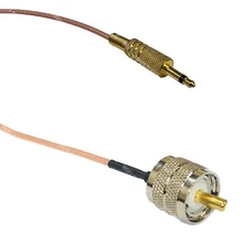 RG316 3.5mm 1/8 to PL259 UHF Male RF Cable Rapid-SHIP LOT