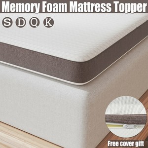 Genniyz Memory Foam Mattress Topper Free Cover Gift 8cm Underlay Mat Queen King Ebay