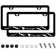 Cubierta de marco de matrícula de coche elevada montañas de metal para accesorios Toyota 2 un.
