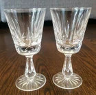 Vtg Waterford Irish Crystal LISMORE 5 7/8" Wine Claret Goblet Red White