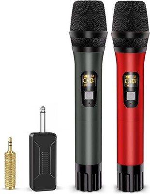 Drahtloses Mikrofon Set UHF Dual Kabellos Mikrofon Karaoke kabellos Wireless