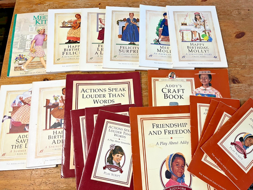 American Girl Doll Book Lot of 18 Addy Molly Felicity Samantha Play ...