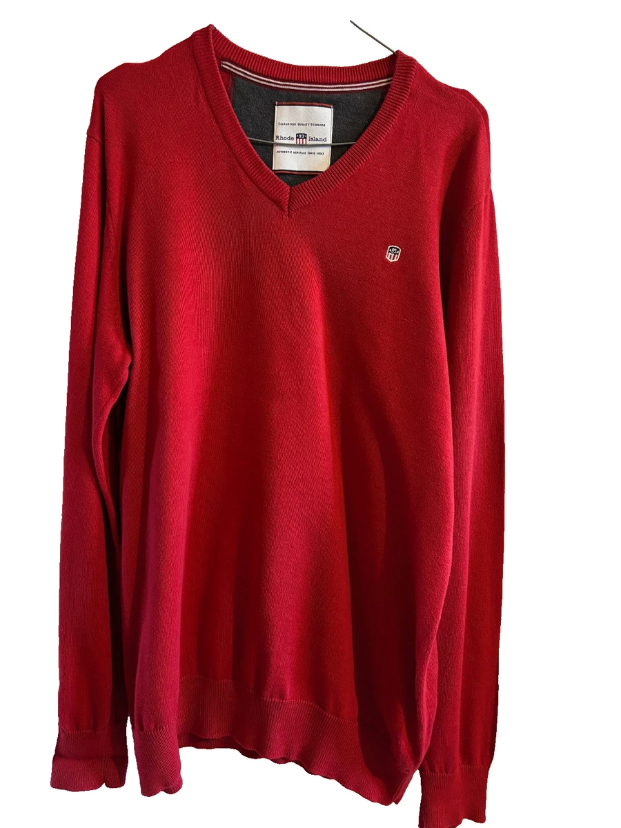 Pull Busnel Rouge Vintage - Polyester, Taille S, Pour Homme