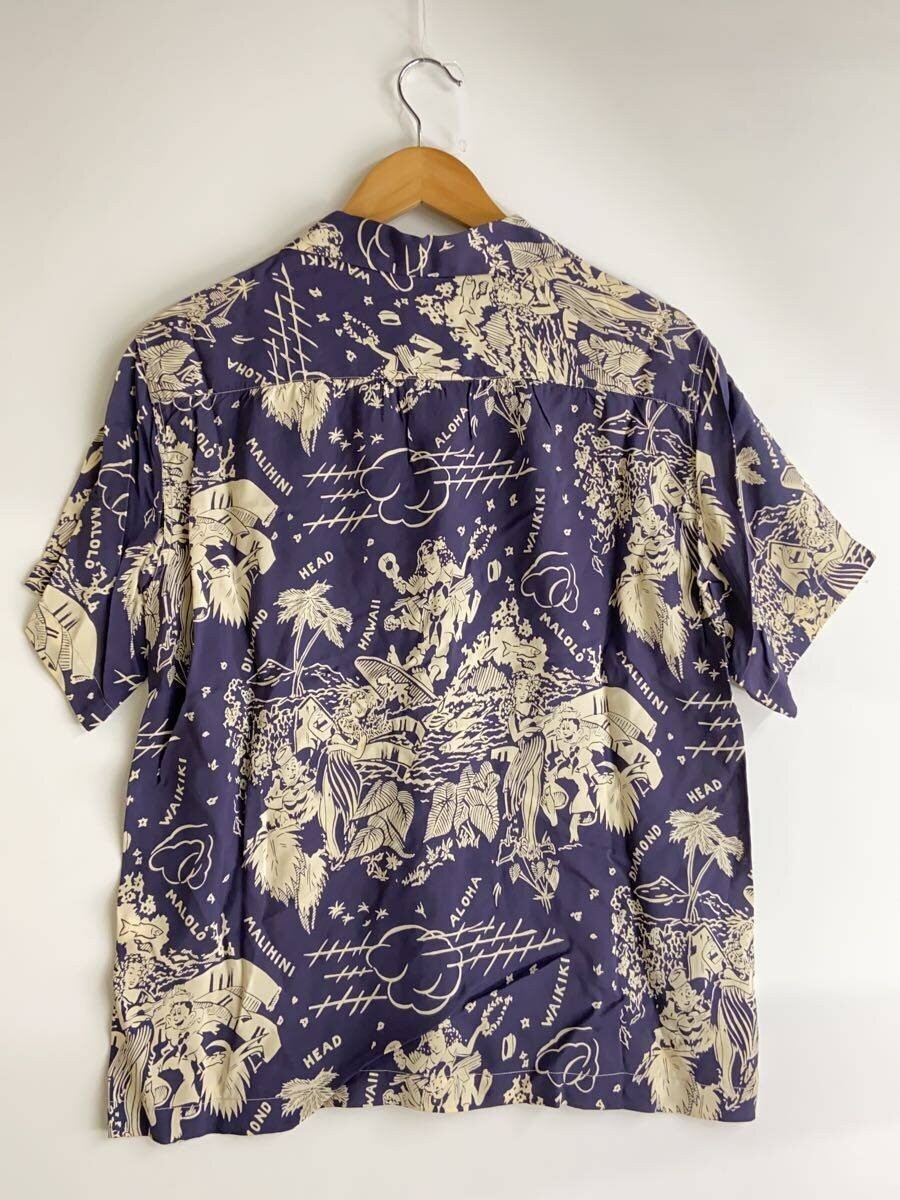 SUN SURF Aloha Shirt, Size S, Rayon, Navy, All-over print, SS32940 image 2