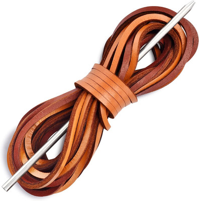 Leather Shoelace Boot Lace Boat Shoe Lacing Kit - 72 Inches Long 3.2Mm (1/8'') Wi