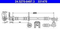 ATE 24.5270-0497.3 Bremsschlauch FüR Honda