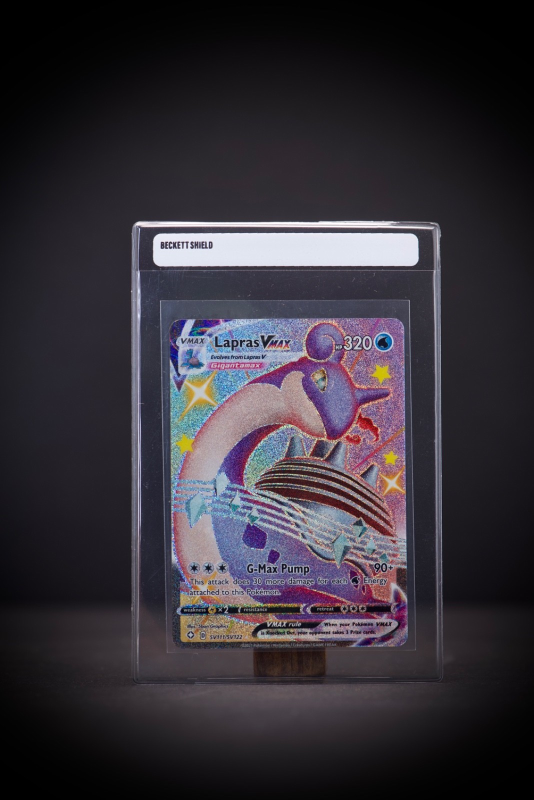2021 Pokemon Shining Fates LAPRAS VMAX SV111 Full Art Ultra Rare