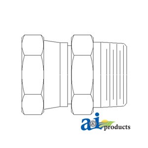 A-43D39 Female NPT Swivel X Male ORB Straight Adapter PN 43D39