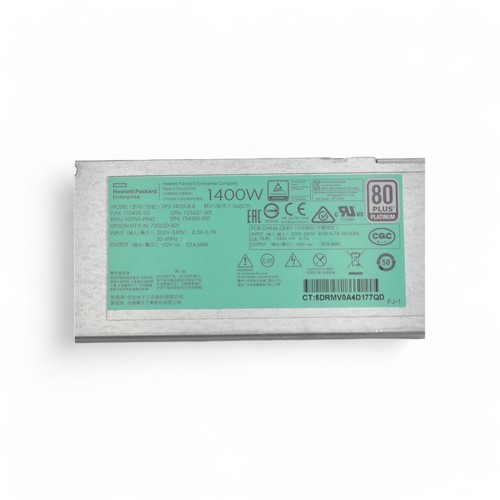 HP 720620-B21 1400W PLAT PL HT PLG PWR SUPPLY - 720260-B21, 733428-101, 754383-0 - 第 3/5 張圖片