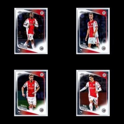 2025-26 Topps Chrome UEFA AFC Ajax Team Set Base Cards x4