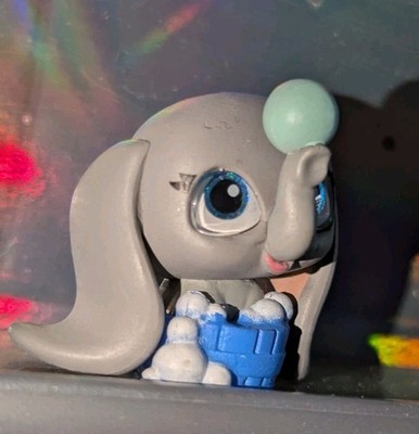 Remember When Young Dumbo Figure/ Character Card & Dumbo Figure With Feather
