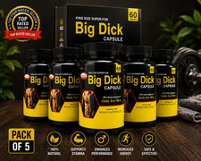 5 x NEW XXXL GAIN 12 INCHES PENIS-ENLARGER GROWTH 60 CAPSULES  FASTER GROWTH