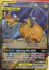 Raichu & Alolan Raichu GX (Alternate Full Art) 221/236 Sm-Unified Minds Holo on eBay