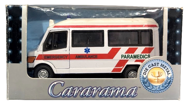 1:43 Scale Cararama 210D Mercedes Benz 207D Minibus - Ambulance Paramedic - MIB
