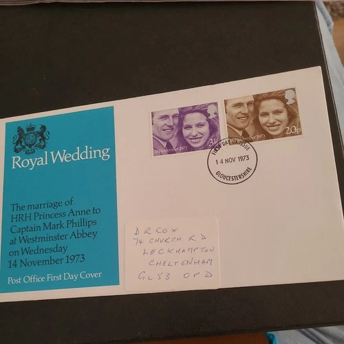 GB First Day Cover Royal Wedding 1973 Princess Anne