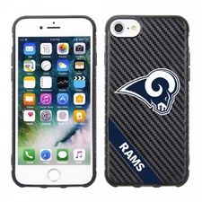 PBG NFL Los Angeles Rams Black Carbon for iPhone SE (2020-22), 8, 7 & 6S (4.7")