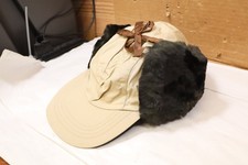 Vintage LL Bean Trappers Hat Ear Flap Fleece Lined Cap USA Large