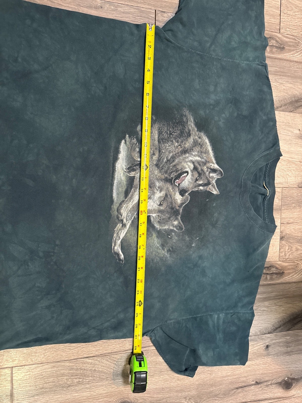Wolf Graphic Tie-Dye T-Shirt Vintage Style Unisex Crewneck Short Sleeve Cotton X image 3