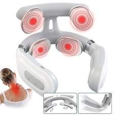 Neck Massager with Heat for Pain Relief Deep Tissue 6 Mode Adjustment With Voice