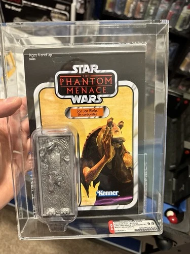 Jar Jar in Carbonite SDCC Exclusive(Star Wars Vintage Collection AFA 9.0U