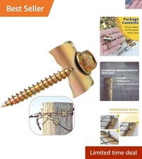 Fence Nails - Steel Wire Fencing Staple for Softwoods, Reuse Fence Staple Fas...