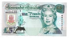 Gibraltar 5 Pounds 2000 COMM, Mileniun Unc