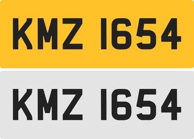 KMZ 1654 Dateless Registrations Number Cover Plate