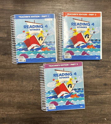 BJU 4th Grade - Reading 4: Voyages Teacher's Edition - 3 Volumes, Third Edition