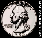 1956 Silver Washington Quarter - Choice Gem Proof  Lustrous  #G6988