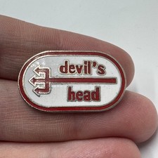 Vintage Devils Head Ski Resort Lapel Pin Wisconsin Skiing