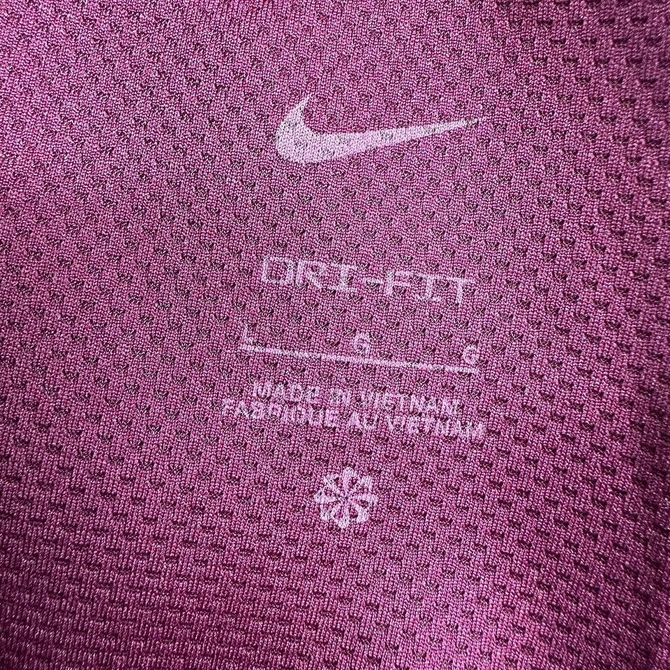 Брюки женские Nike большие бордовые Dri-Fit Prima с высокой талией ствол 7/8 тренировочные - Изображение 3 из 4