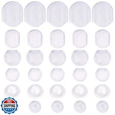 Earring Pads,60 Pieces 6 Sizes Comfort Earring Cushions Pads Silicone for Cli