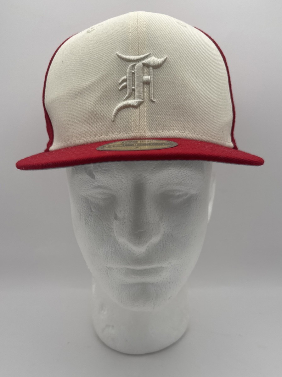 Fear of God Essentials New Era 59FIFTY Fitted Hat Cap Red Size 7