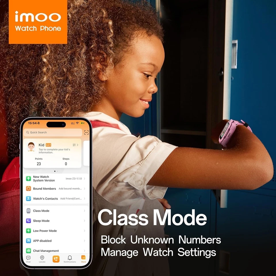 imoo Z3 Kids Smartwatch Phone, 4G Video & Calls and GPS Tracking with Real-Time - Image 4 of 4
