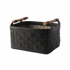 BH Aufbewahrungskorb Deko Organizer Leder Aufbewahrungskorb f&uuml;r Ankleidezimmer