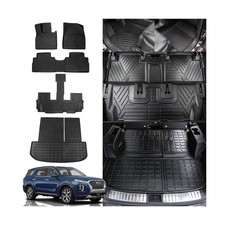 Rongtaod Floor Mats Compatible with 2020-2025 Hyundai Palisade Floor Liner Tr...