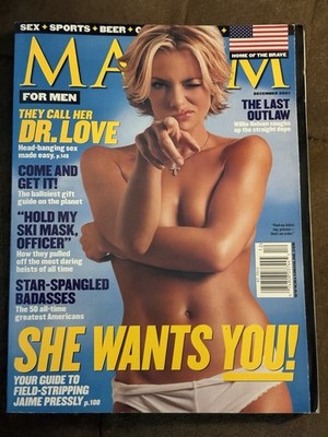 Vintage Maxim  Magazine Jamie Pressly Cover December 2001