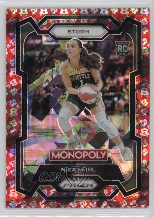 2024 Panini Prizm Monopoly WNBA Free Parking Nika Muhl Mühl #4 Rookie RC 1it5