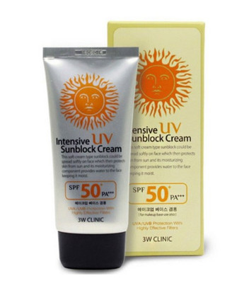 [6PCS] 3W CLINIC Intensive UV Sunblock Cream SPF50 PA+++ 70ml