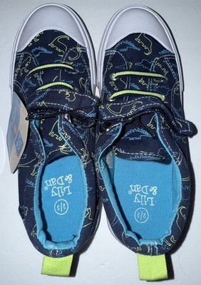 Boy's Lily & Dan Dinosaur Memory Foam Shoes Size 2/3