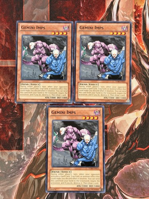 #ad Yugioh Gemini Imps Common TU08 x3 $4.99