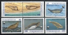 Turkmenistan Stamp 34-38 NH - Caspian seal