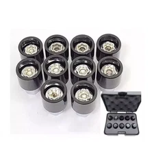For TOYOTA Security Master Locking Lock Wheel Nut Key Bolt - 10-Piece Set5N9H6RU