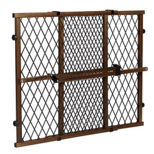Position  Lock Adjustable Wood Baby Gate Farmhouse Collection 