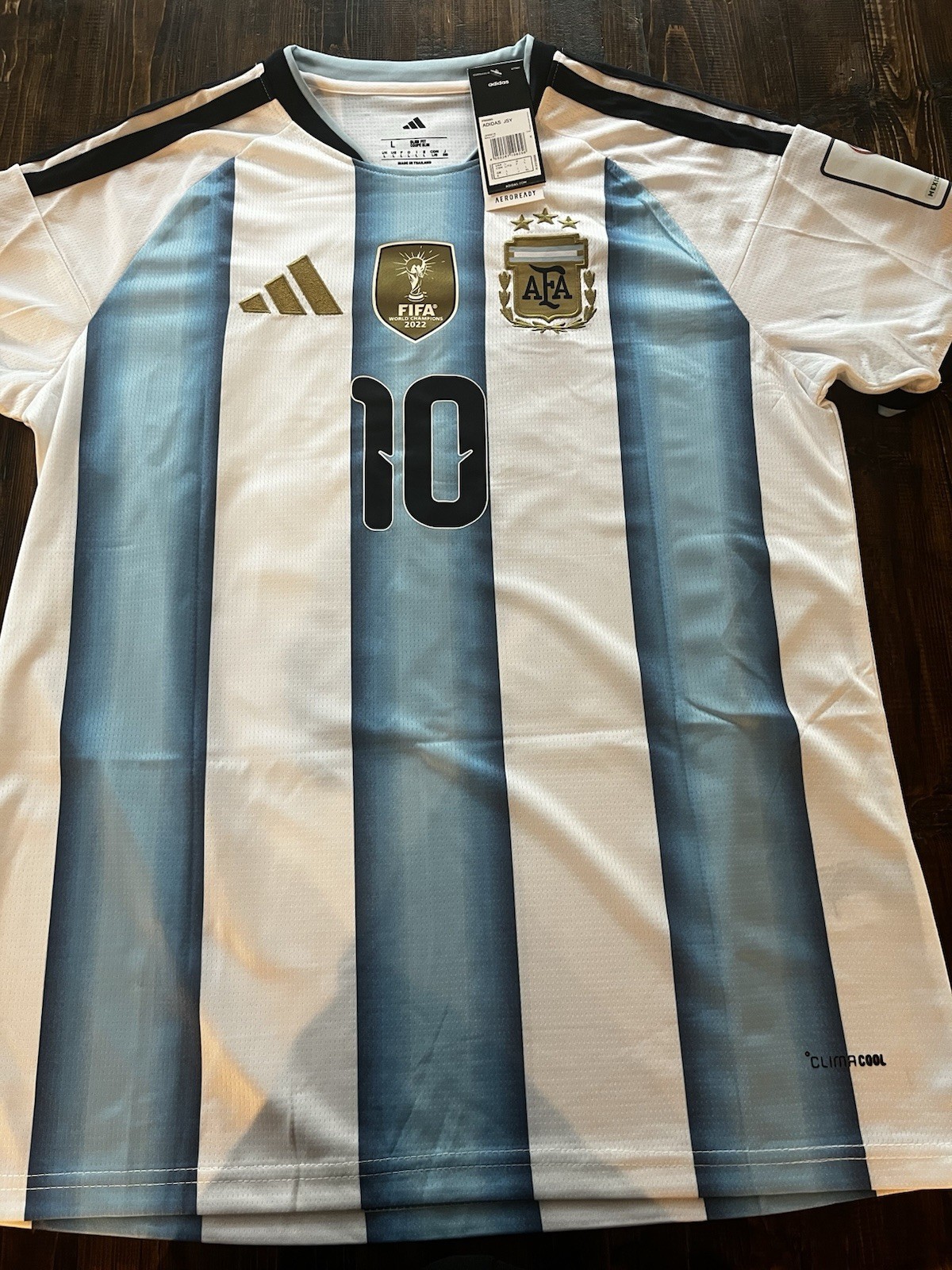 Messi #10 Argentina World Cup 2026 White And Blue Home Jersey