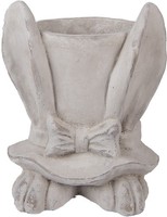 Clayre & Eef 6TE0553L Blumentopf Stein Beige 20X20X25 Cm Landhausstil
