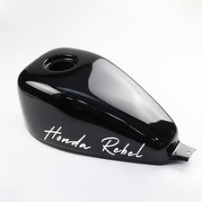 Glossy black fuel tank cap with Rebel logo for HONDA REBEL CMX 300 500 2017-2025