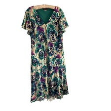 Hudson & Onslow Size 28 Occasion Dress Stunning Floral Lined  Vgc