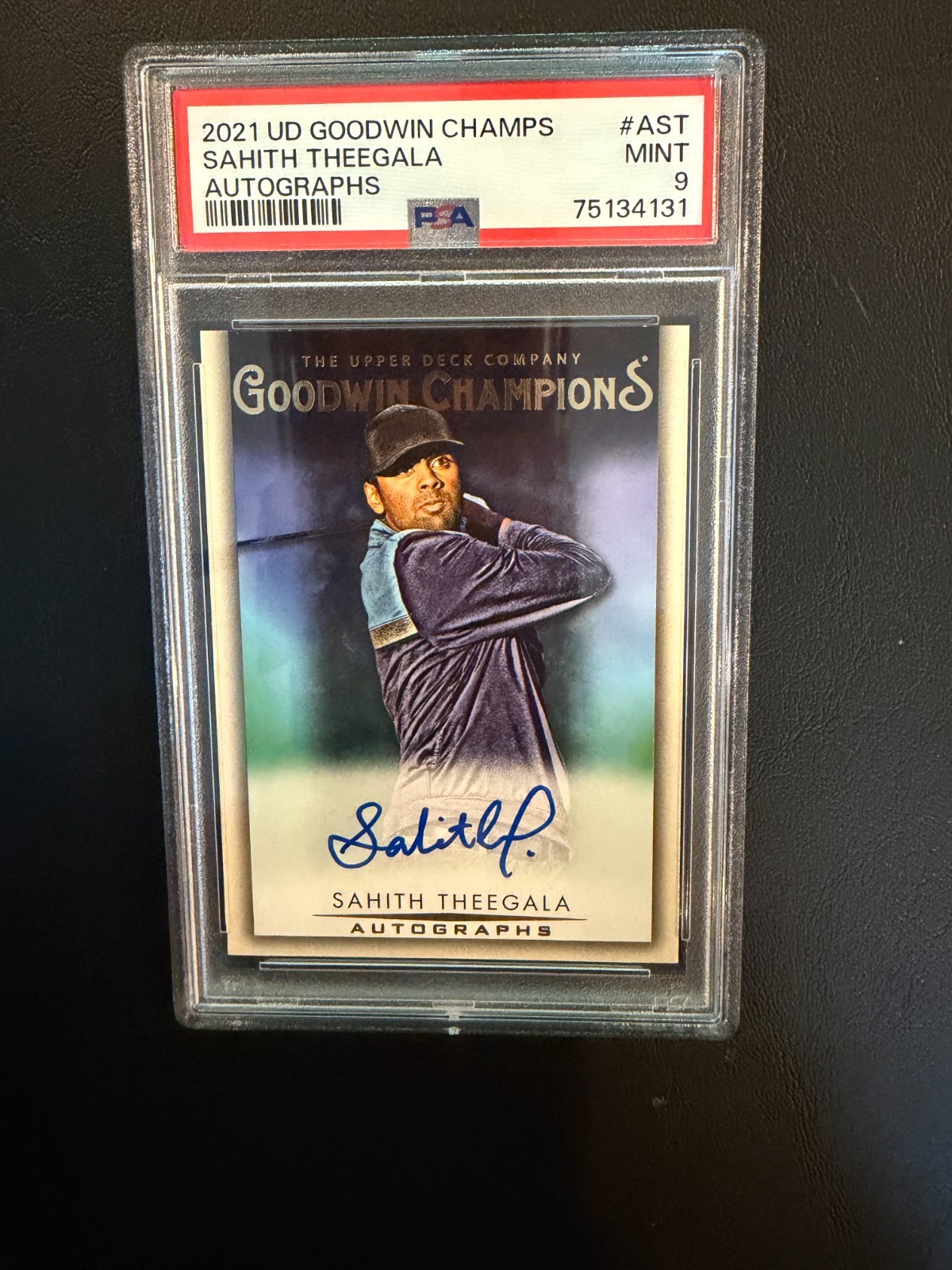 2021 Upper Deck Sahith Theegala Auto Goodwin Champions 